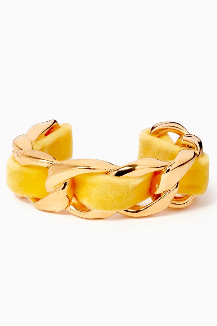 

1980s Vintage Chanel Cuff, Gold