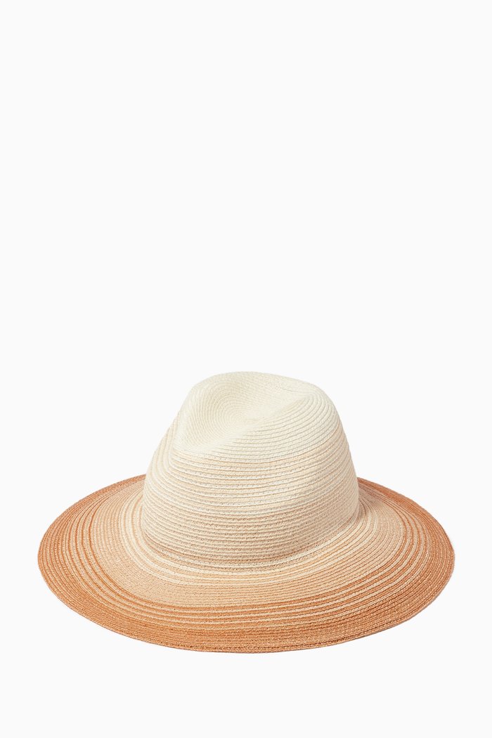

Emmanuelle Fedora Hat in Straw, Neutral