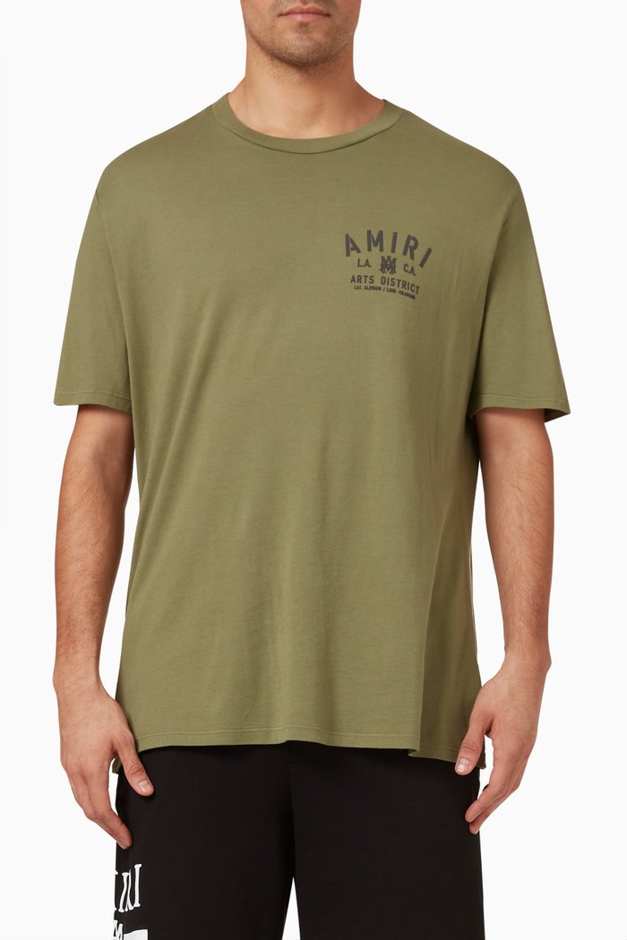 

Amiri Stensil T-shirt in Cotton, Green