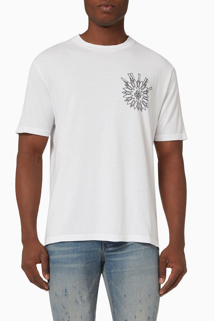 

Stick Poke Logo T-shirt in Cotton, White