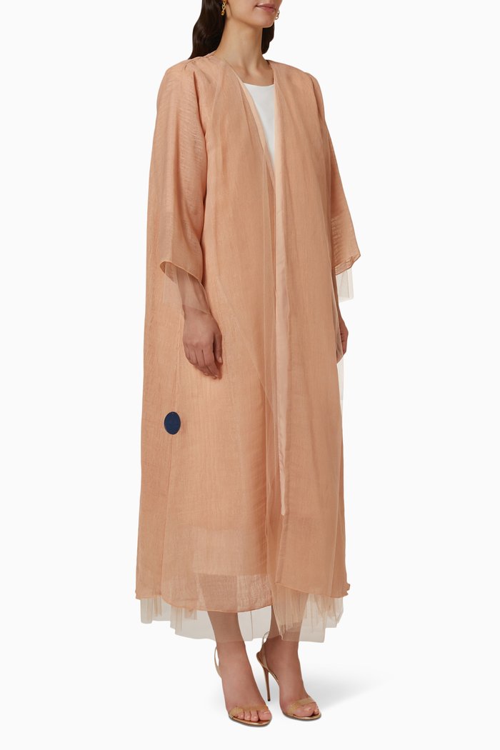 

Layered Abaya in Chiffon, Neutral