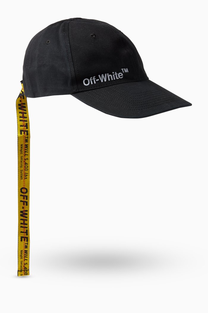 

Helvetica Logo Baseball Cap in Cotton Twill, Black
