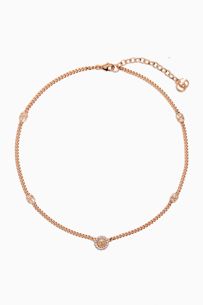 

Double G Flower Necklace, Gold