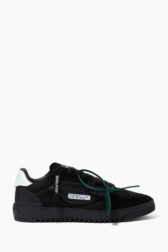 

5.0 Sneakers in Leather & Canvas, Black