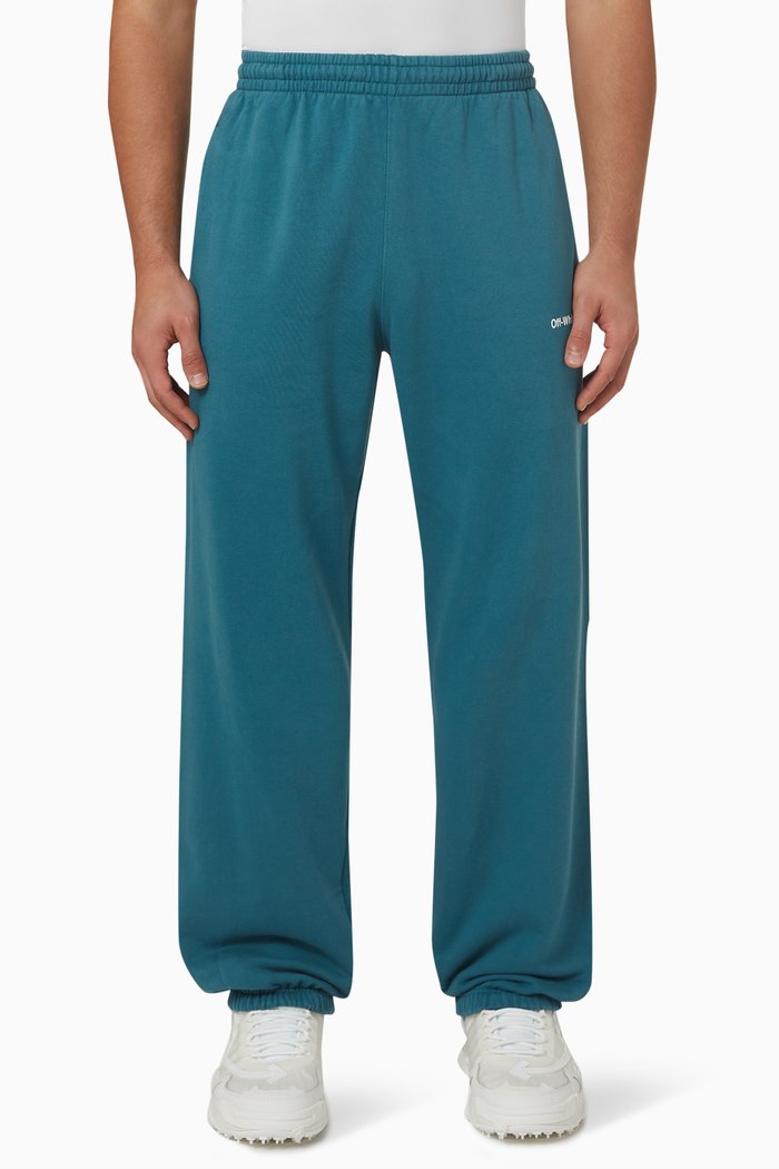 

Chain Arrow Sweatpants in Organic Cotton, Green