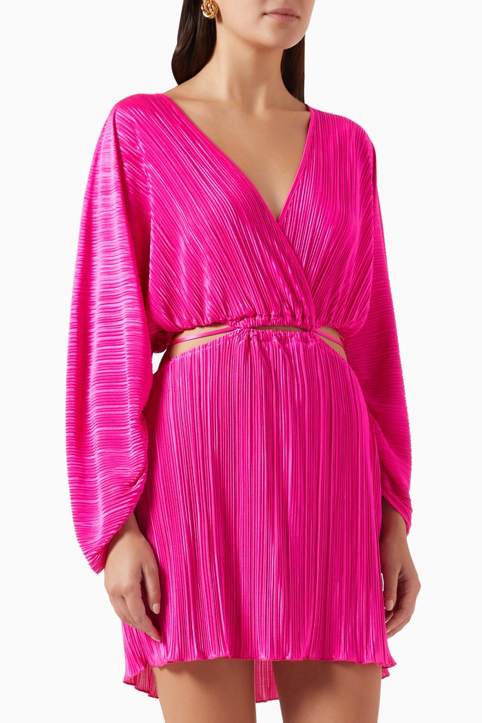 

Plissé Sculpted Dress, Pink
