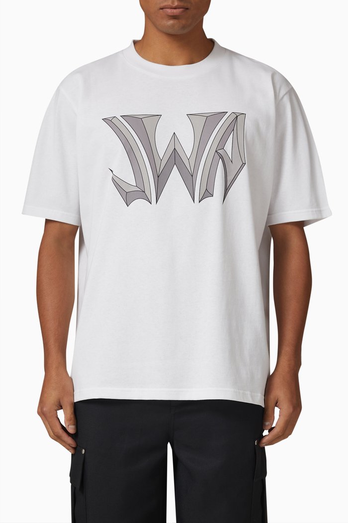 

Anchor Patch T-shirt in Cotton, White