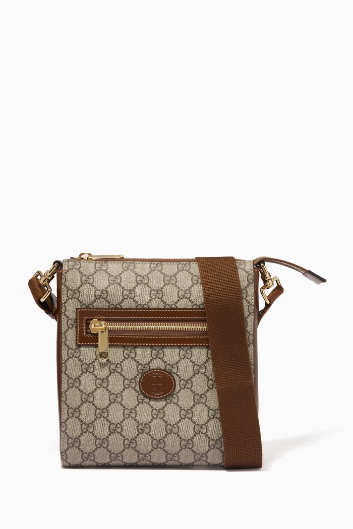 

GG Supreme Messenger Bag in GG Supreme Canvas, Neutral