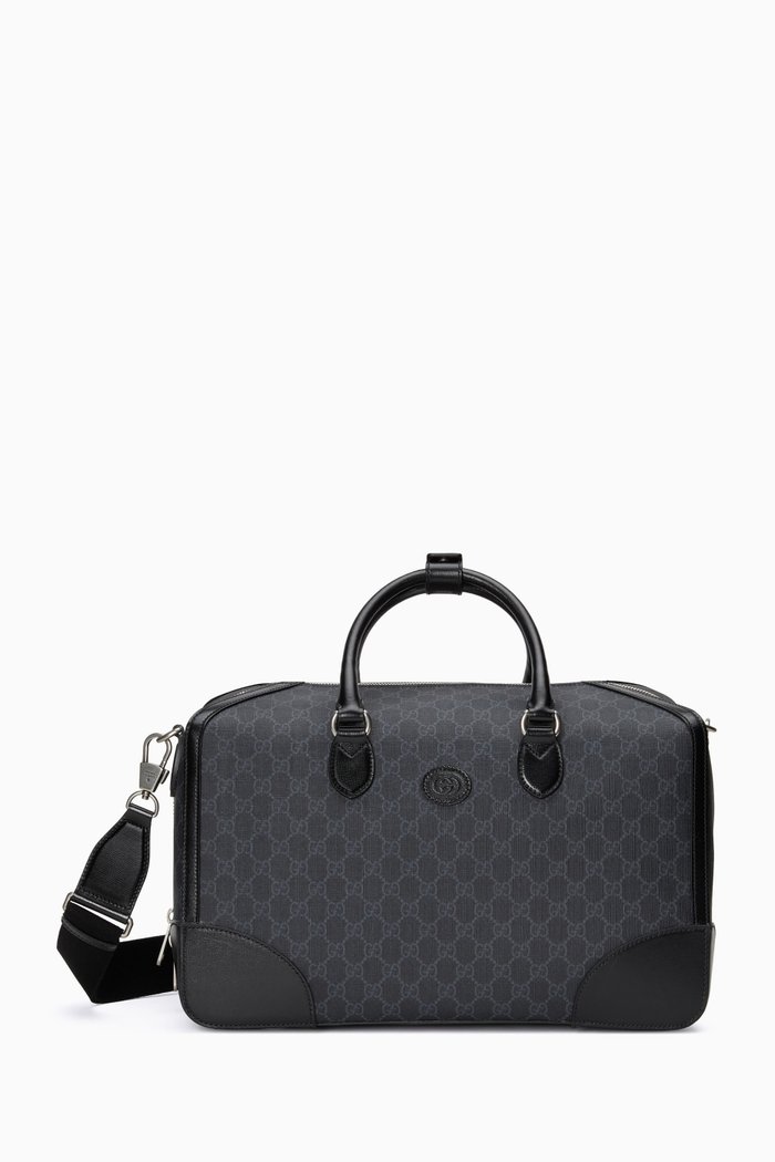 

Duffle Bag in GG Supreme Canvas, Black