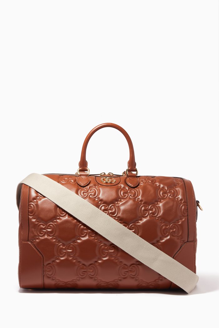

Medium Duffle in Leather, Brown