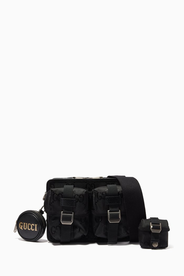 

Off the Grid Crossbody Bag in GG Nylon, Black