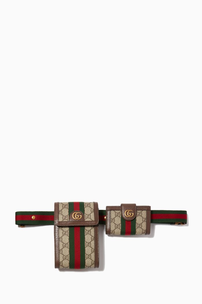 

Ophidia Belt Bag in GG Supreme Canvas, Neutral