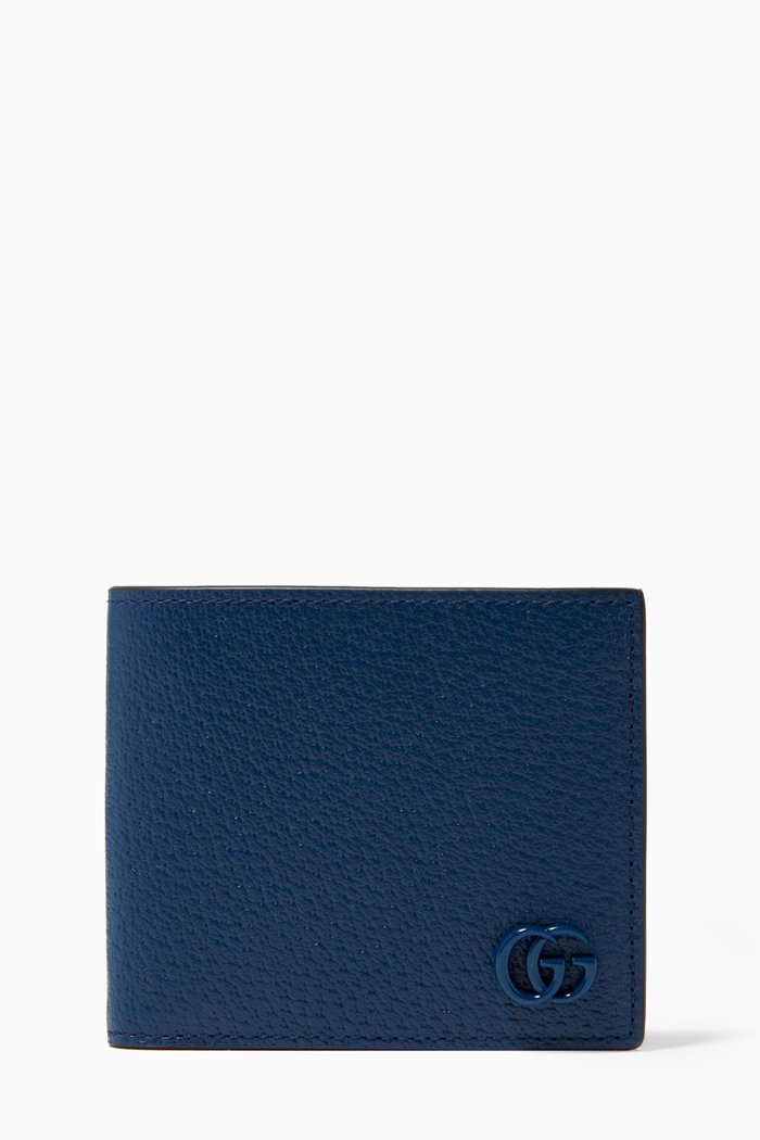 

GG Marmont Wallet in Leather, Blue