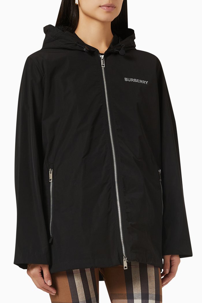 

Everton Hooded Jacket in Cotton, Black