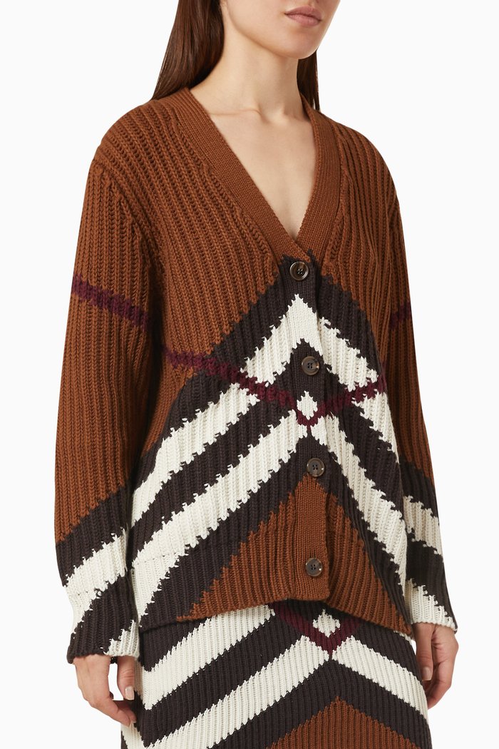 

Karine Cardigan in Cashmere & Cotton, Brown