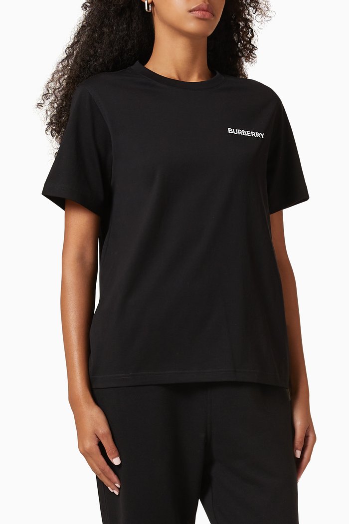

Carrick Logo T-shirt in Cotton Jersey, Black