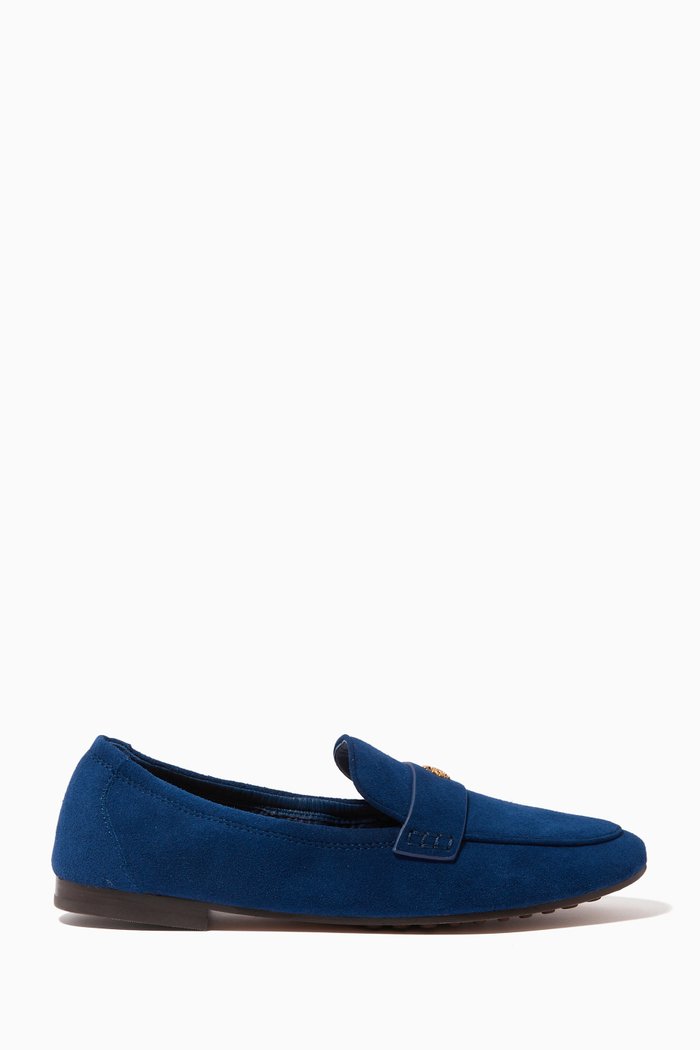 Ballet Loafers in Suede, Blue