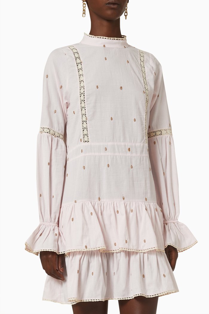 

Lucrecia Dress in Cotton, Pink