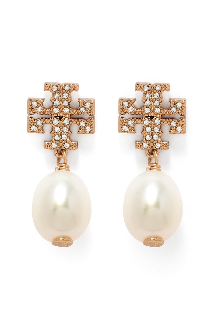 

Kira Pearl Drop Earrings, Gold