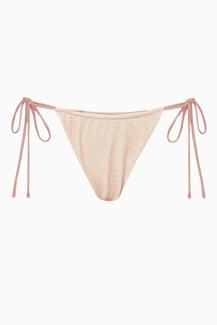 

Tia String Bikini Bottoms in Stretch Terry, Neutral