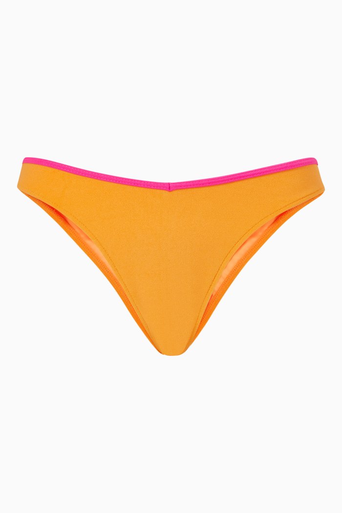 

Enzo Cheeky Bikini Bottoms in Stretch Terry, Orange
