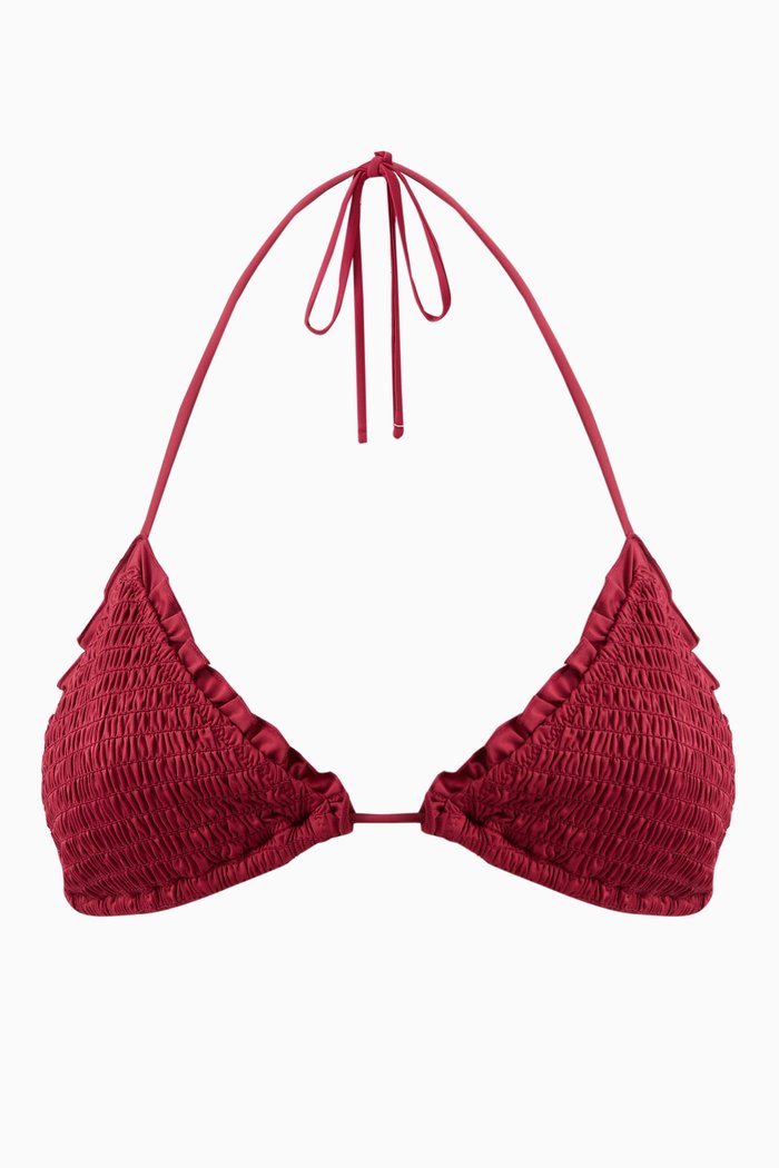 

Nick Bikini Top in Stretch Nylon, Red
