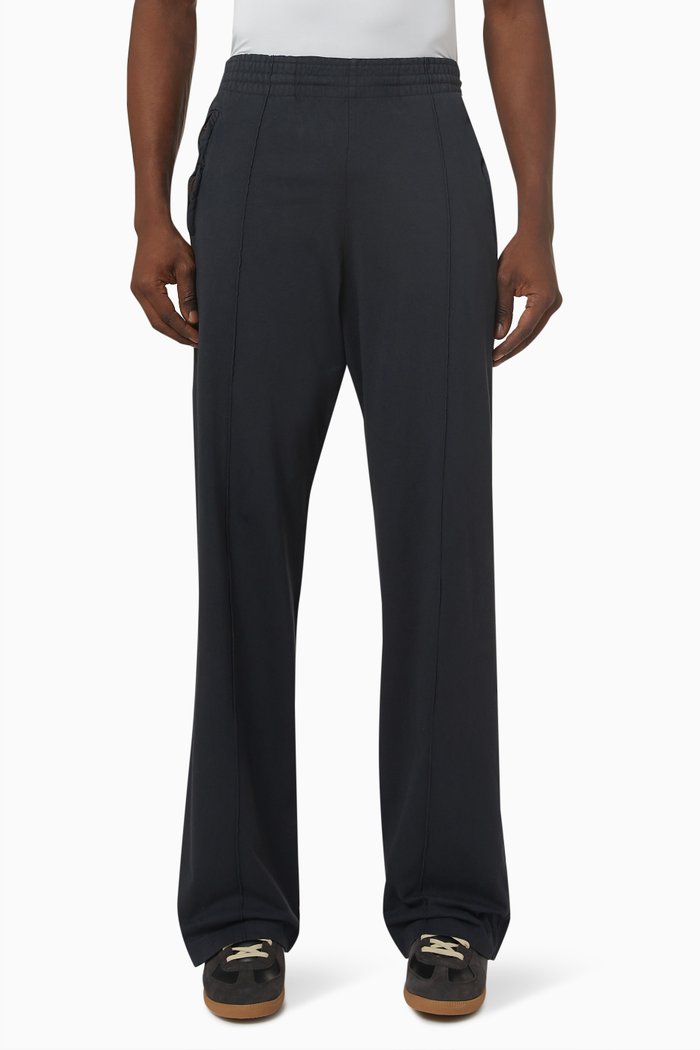 

Primer Stamp Sweatpants in Organic Cotton Fleece, Black