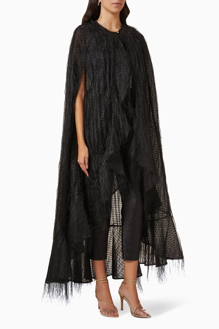 

Cape & Jumpsuit Set, Black