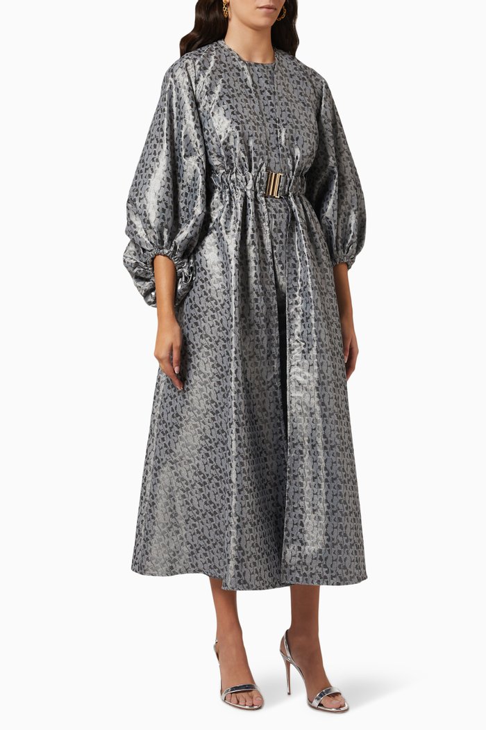 

Blouse, Cape & Pants Set, Grey