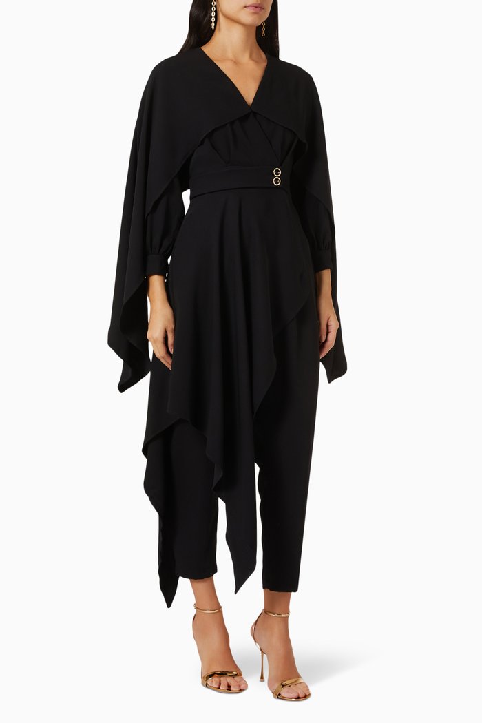

Cape Jumpsuit, Black