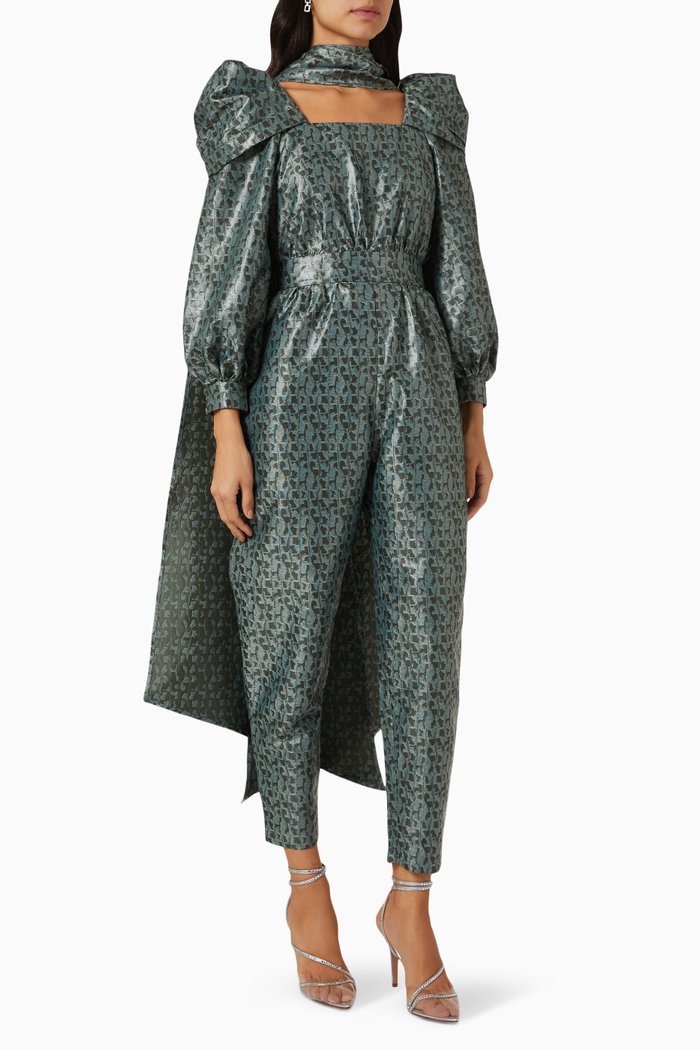 

Cape Jumpsuit, Green