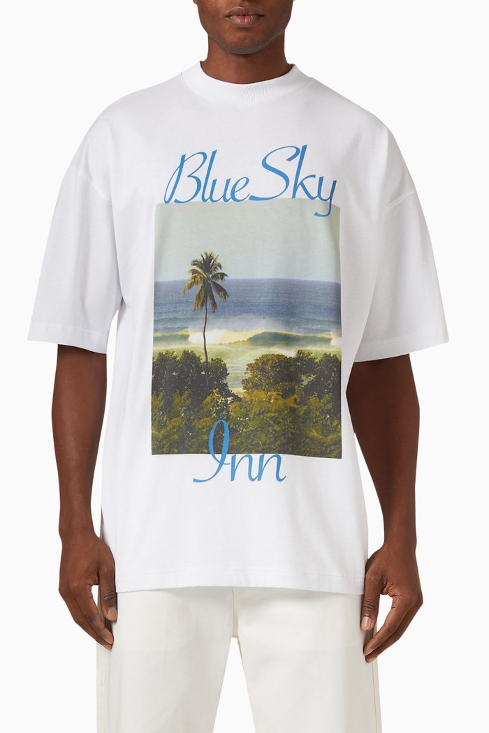 

Banzai Pipeline T-shirt in Cotton Jersey, White