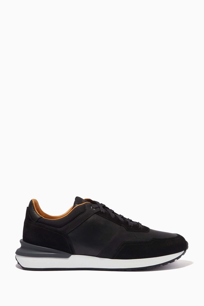 

Grafton Sneakers in Mesh & Suede, Black