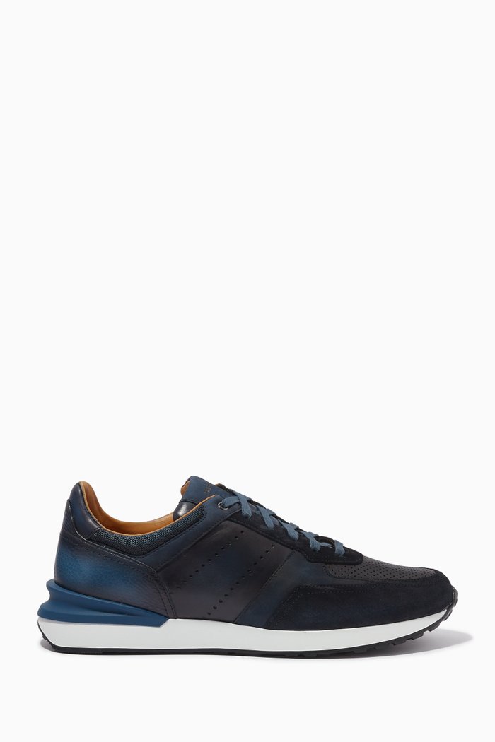 

Grafton Sneakers in Mesh & Suede, Blue