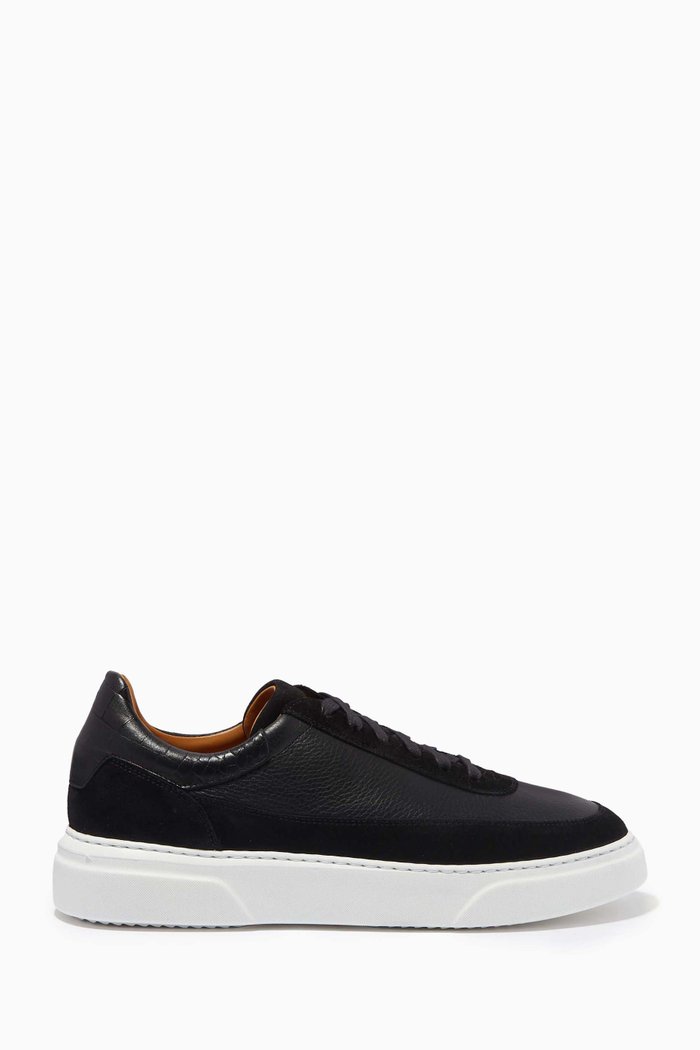 

Irun Sneakers in Smooth Leather, Black