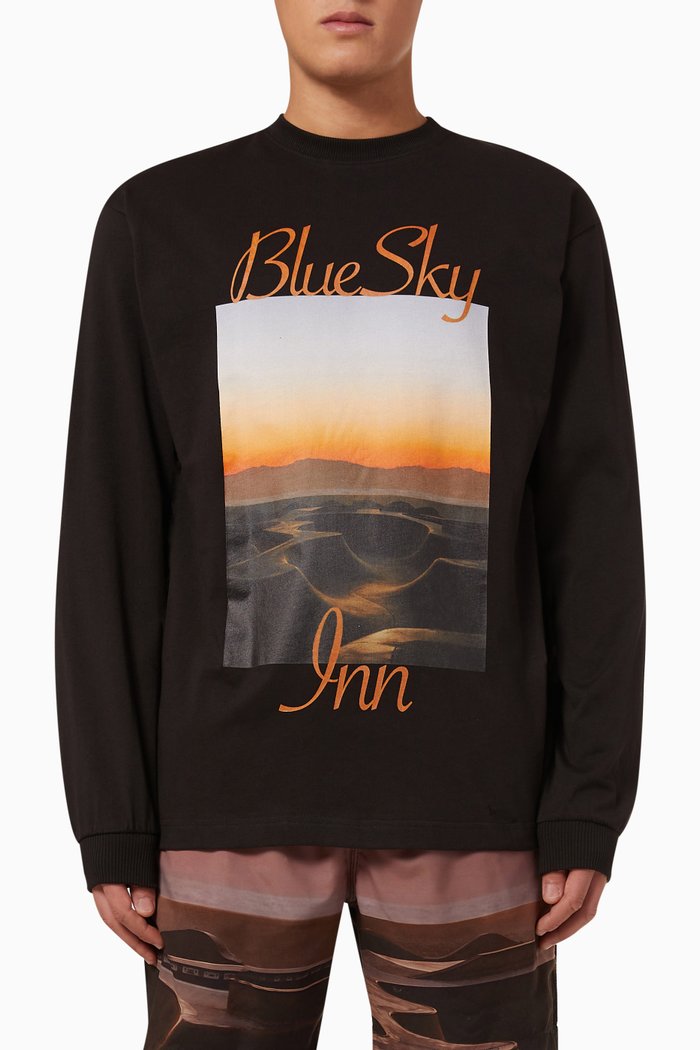 

Sunset Sweatshirt in Cotton, Black
