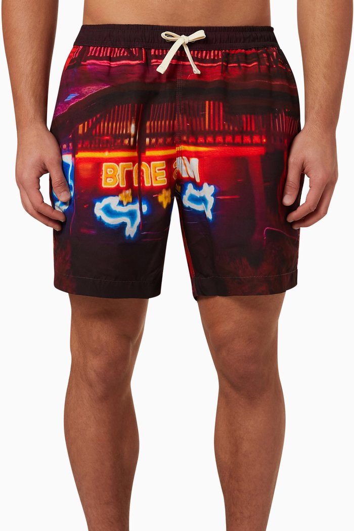 

Wizard Inn Swim Trunks in Recycled Nylon, Orange