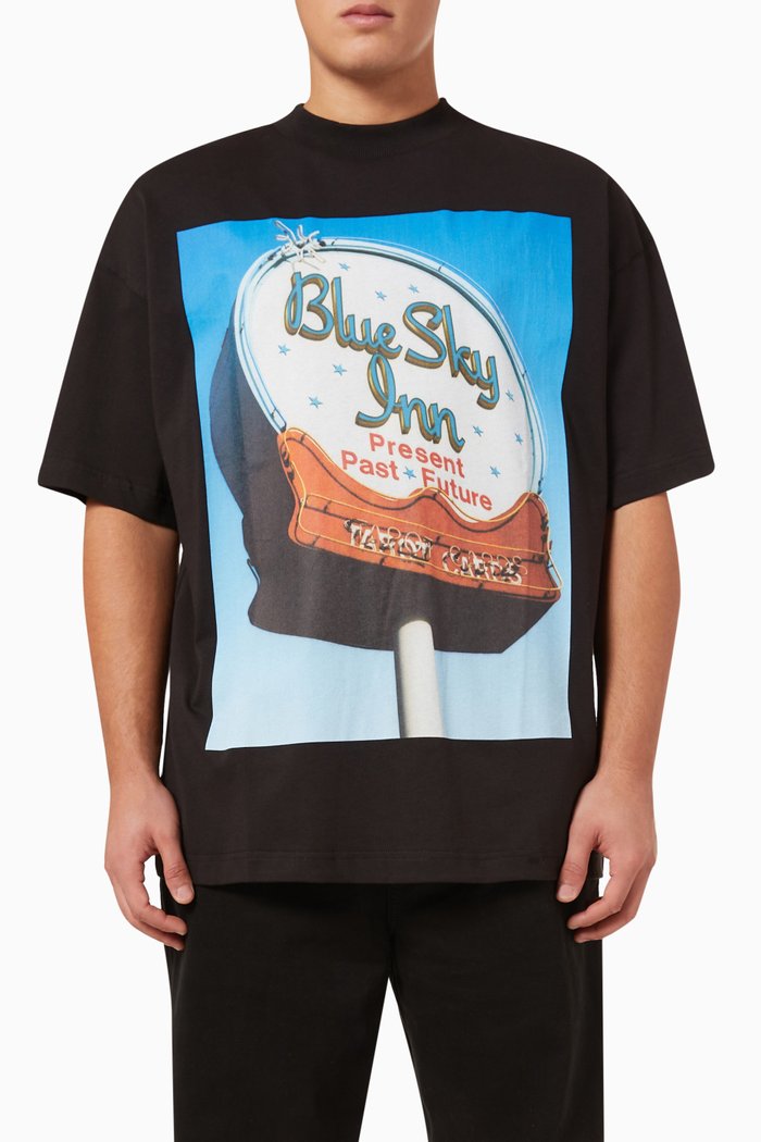 T-shirt in Cotton Jersey, Black