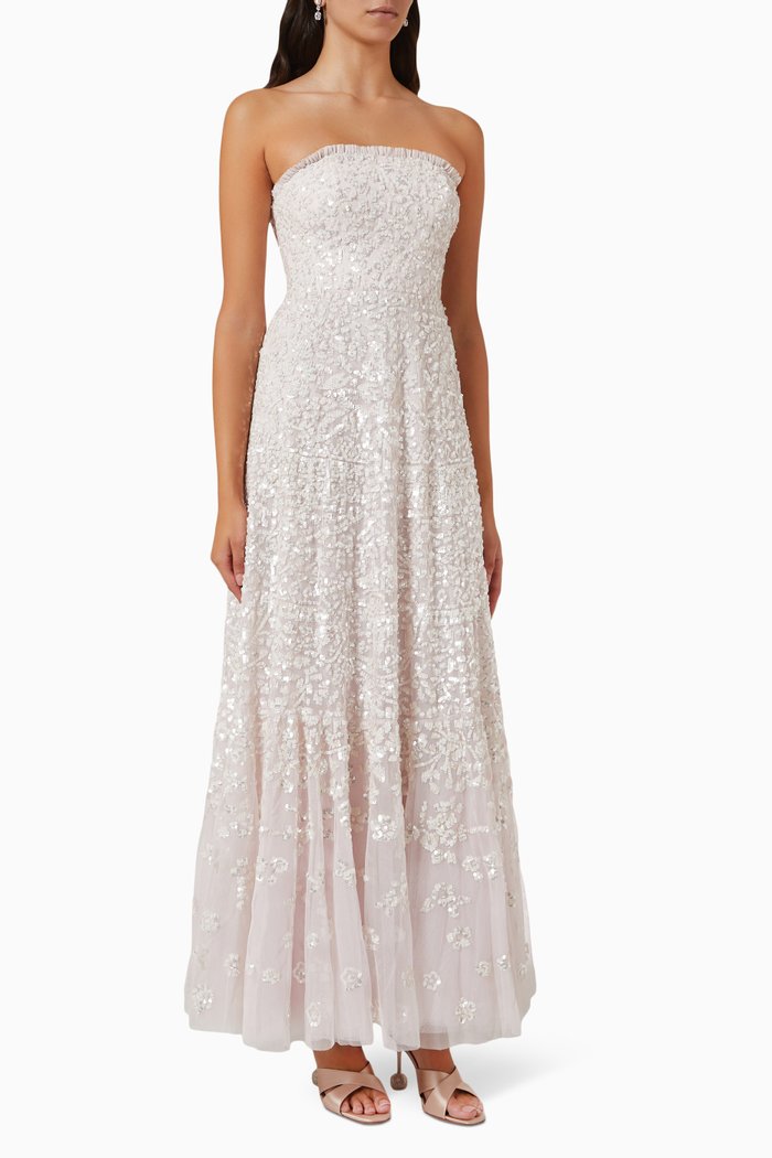 

Amaryllis Corset Gown in Tulle, Pink