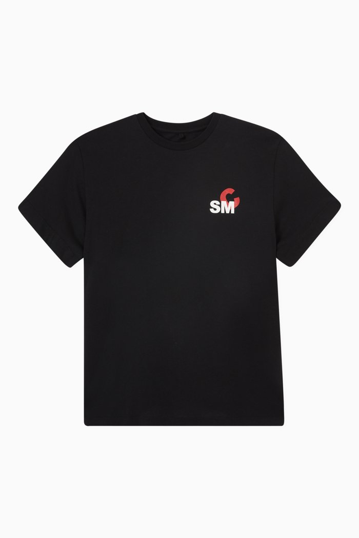 

Slogan T-Shirt in Cotton, Black