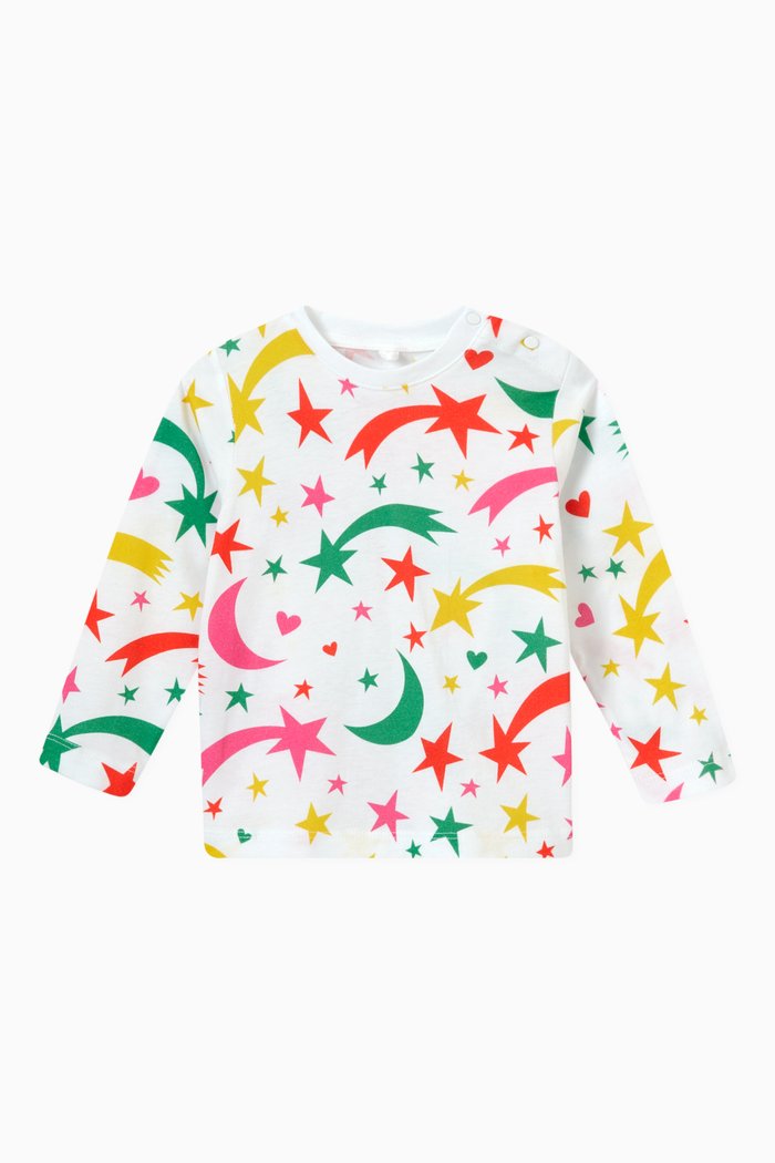 

Shooting Stars T-Shirt in Cotton, White