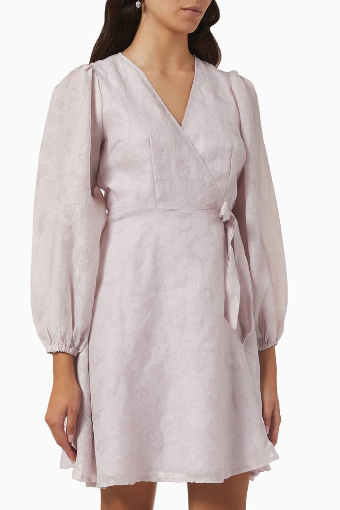 

Sienna Wrap Mini Dress, Pink