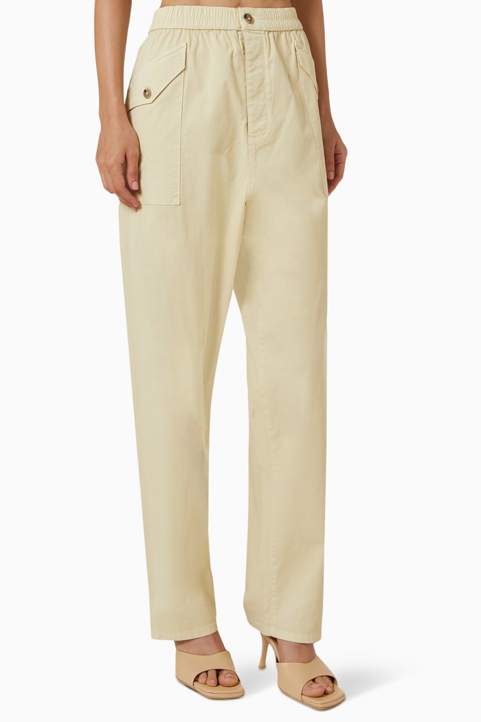 

Wolfe Chino Trousers in Organic Cotton, Neutral