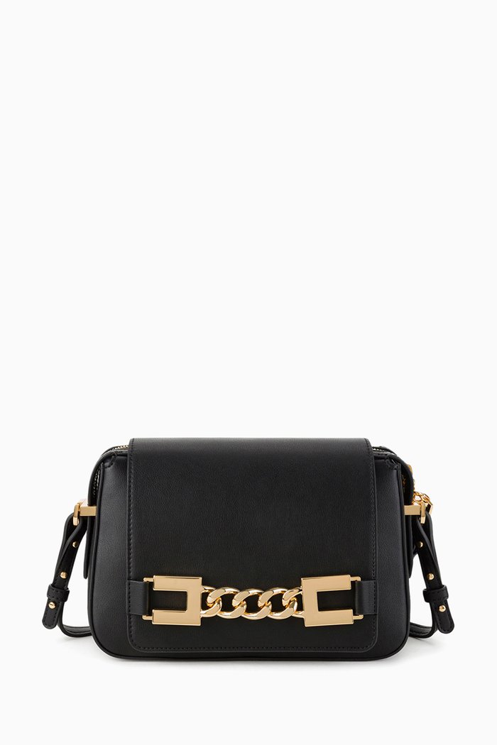 

Shoulder Bag in Faux Leather, Black