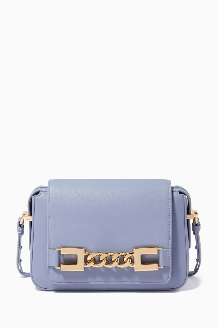 

Shoulder Bag in Faux Leather, Purple