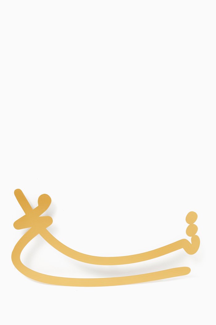 Freehand Tasamoh "Tolerance" Modern Wall Art, Gold