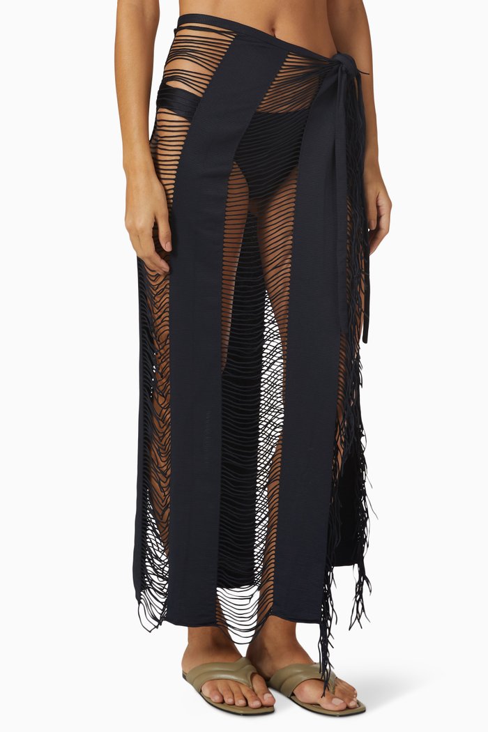 

Monique Sarong in Stretch Nylon, Black