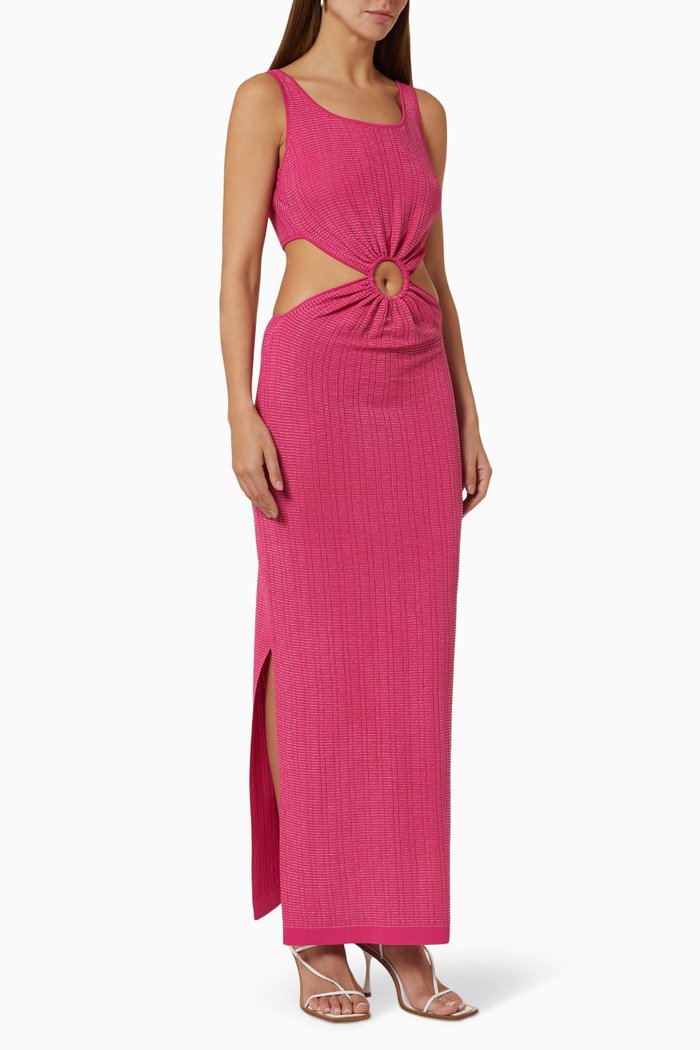 

Bianca Ring Dress in Viscose Knit, Pink