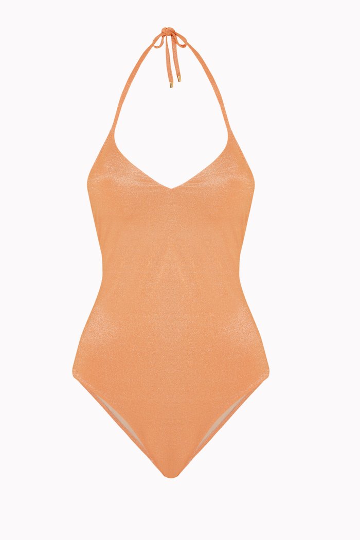 

Iris Swimsuit in Stretch Shimmer Nylon, Orange
