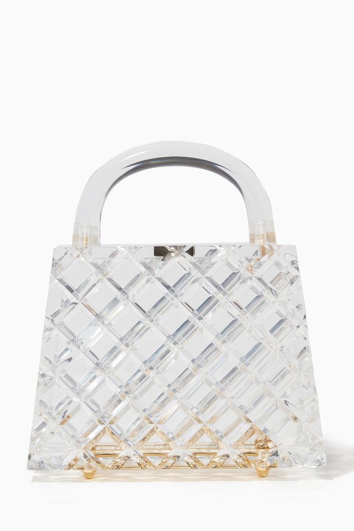 

Eva Bag in Quilted Acrylic, Colourless